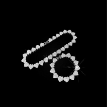 Load image into Gallery viewer, Sliver Cute Heart Pave Necklace