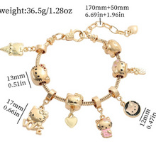 Load image into Gallery viewer, Hello Kitty luxe Charm Bracelet
