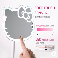 Load image into Gallery viewer, Hello Kitty Rechargeable Table Makeup Mirror