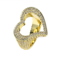 Load image into Gallery viewer, Heart 925 Big Chunky Ring