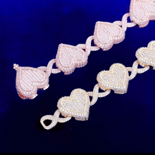 Load image into Gallery viewer, LUXE Diamond Heart Chunky Bracelet