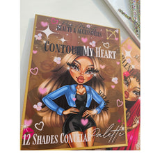 Load image into Gallery viewer, Contour My Heart 12 Shades Cream Contour Palette