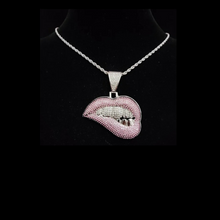 Load image into Gallery viewer, New Cubic Zirconia Iced Out Lipš Grill Necklace