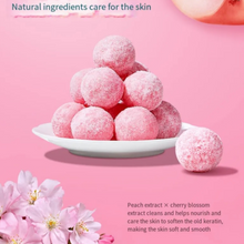 Load image into Gallery viewer, Peach Scrub Exfoliating Wash Balls
