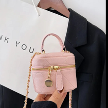 Load image into Gallery viewer, Mini LUXE Pink and Gold Purse