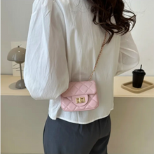 Load image into Gallery viewer, Soft Pink and Gold Mini Purse