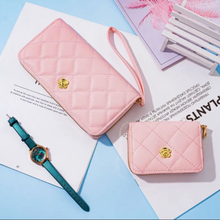 Load image into Gallery viewer, Quilted Pink Wallet