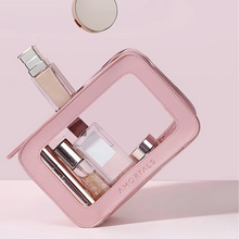 Load image into Gallery viewer, Pink Clear Makeup Bag