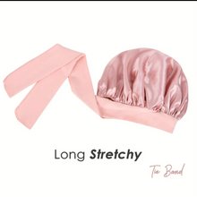 Load image into Gallery viewer, LUXE Pink Satin Bonnet