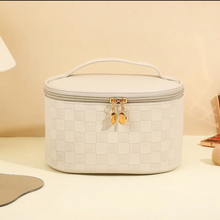 Load image into Gallery viewer, LUXE Small Checkered Makeup Bag