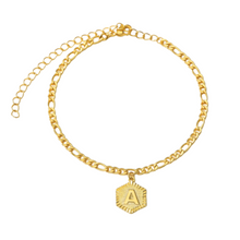Load image into Gallery viewer, Initial Figaro Chain anklet š