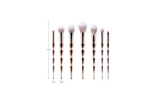 Load image into Gallery viewer, 7 Pc Diamond Makeup Brush set