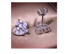 Load image into Gallery viewer, Beautiful Heart 925 Sterling Sliver Earrings