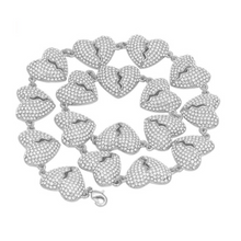 Load image into Gallery viewer, Heart Pave Diamond Necklace