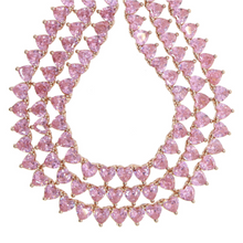 Load image into Gallery viewer, Cubic Zirconia Heart Tennis Choker Necklace