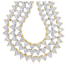 Load image into Gallery viewer, Cubic Zirconia Heart Tennis Choker Necklace