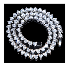 Load image into Gallery viewer, Cubic Zirconia Heart Tennis Choker Necklace