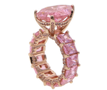 Load image into Gallery viewer, Gorgeous Pink Big Pink Pear Shaped 5A Cubic Zirconia