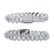 Load image into Gallery viewer, LUXE Diamond Sliver & Rose Bracelet
