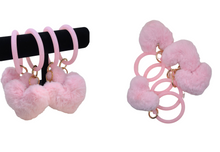 Load image into Gallery viewer, Pink Bracelet Ring Heart Keychain