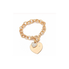 Load image into Gallery viewer, Heart Link Bracelet