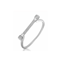 Load image into Gallery viewer, LUXE Pave Crystal Horseshoe Bangle