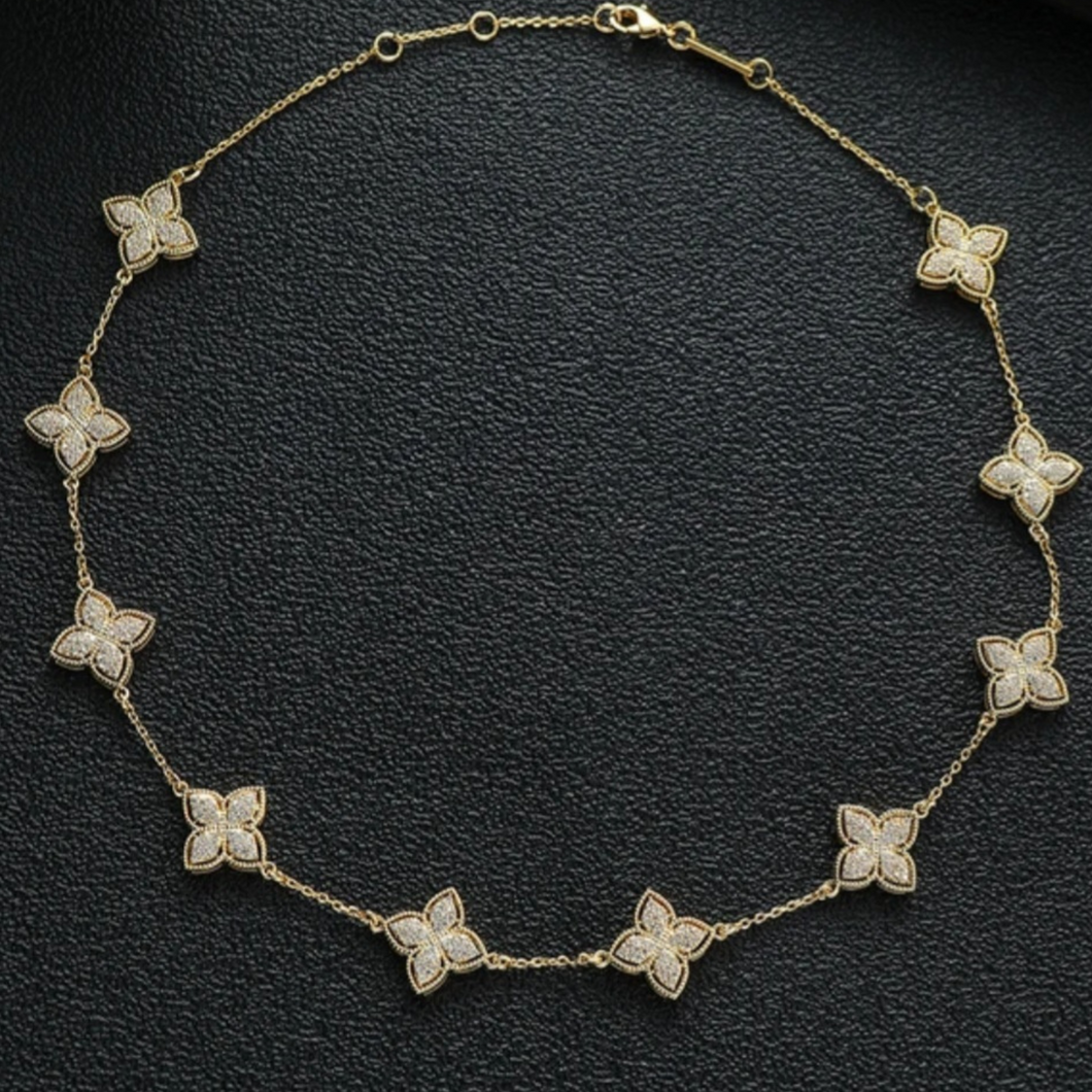 CZ Tennis Link Necklace