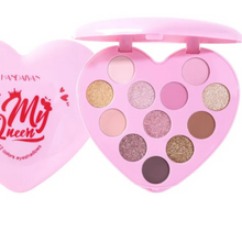 Load image into Gallery viewer, Pink Love Heart Shape Eyeshadow Palette 12 Color Matte
