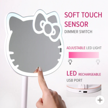 Load image into Gallery viewer, Hello Kitty Rechargeable Table Makeup Mirror
