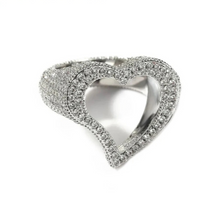 Load image into Gallery viewer, Heart 925 Big Chunky Ring
