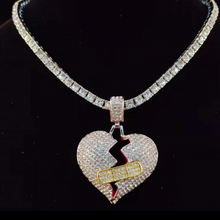 Load image into Gallery viewer, New! LUXE Big Heart Cubic Zirconia Necklace
