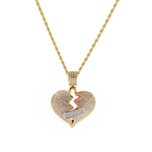 Load image into Gallery viewer, New! LUXE Big Heart Cubic Zirconia Necklace
