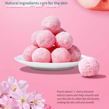 Load image into Gallery viewer, Peach Scrub Exfoliating Wash Balls
