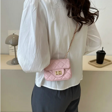 Load image into Gallery viewer, Soft Pink and Gold Mini Purse
