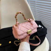 Load image into Gallery viewer, Pink and Gold Cross Body Purse
