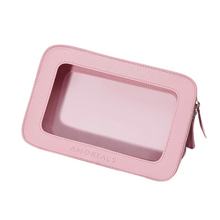 Load image into Gallery viewer, Pink Clear Makeup Bag
