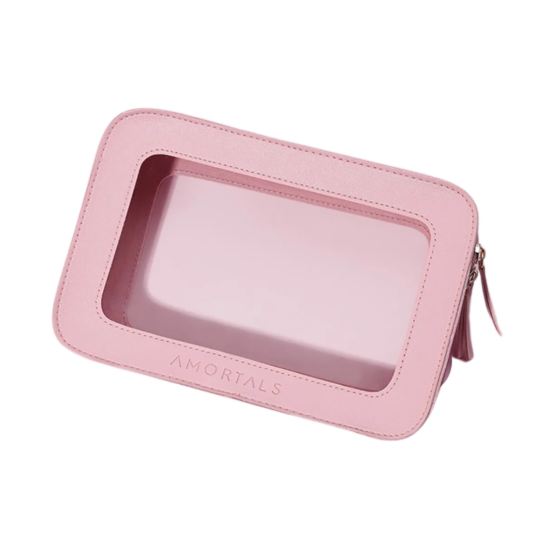 Pink Clear Makeup Bag