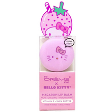 Load image into Gallery viewer, The Crème Shop x Hello Kitty Macaron Lip Balm - Strawberry Rose Latte or Strawberry Banana
