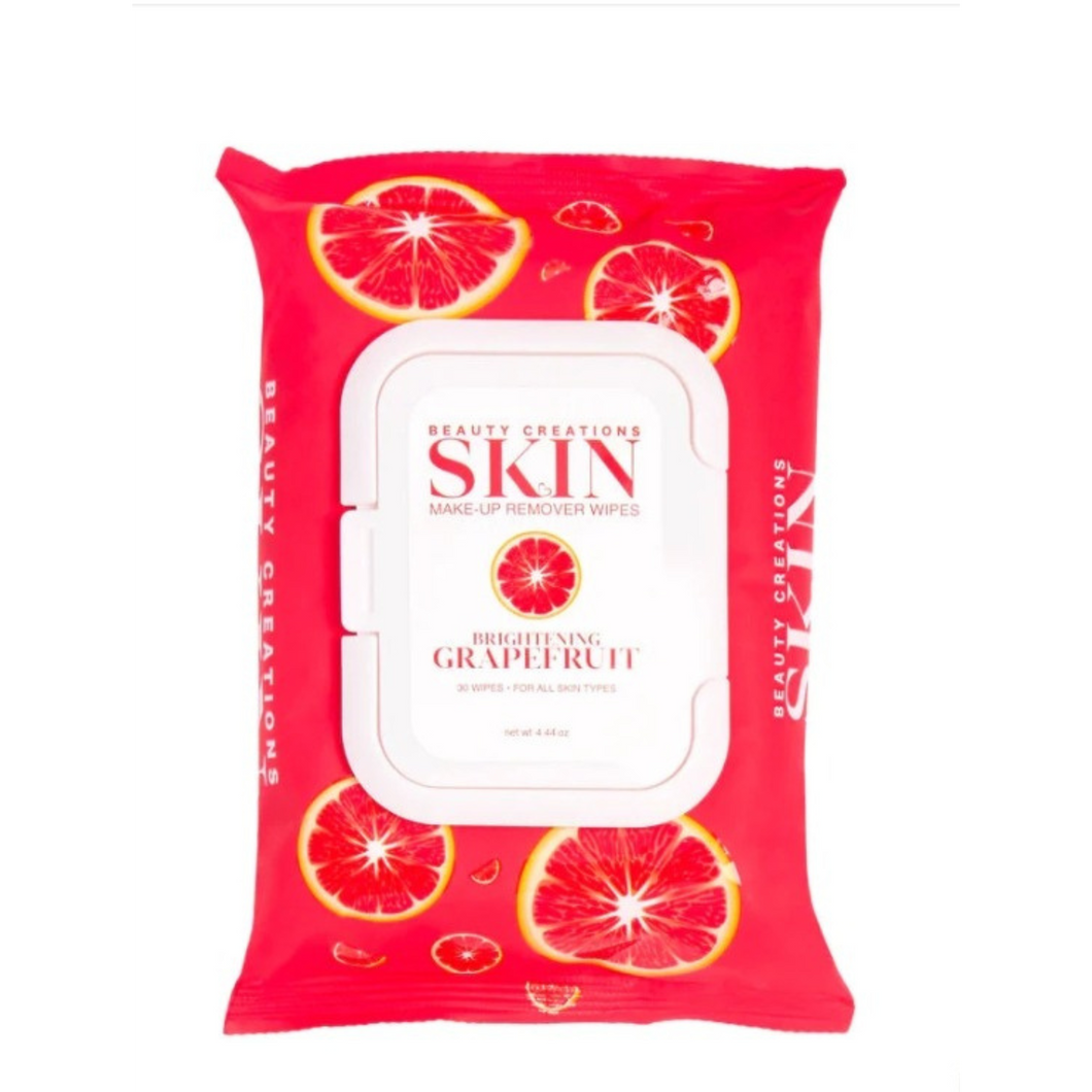 BEAUTY CREATIONS GRAPEFRUIT BRIGHTENING MAKEUP REMOVER WIPES