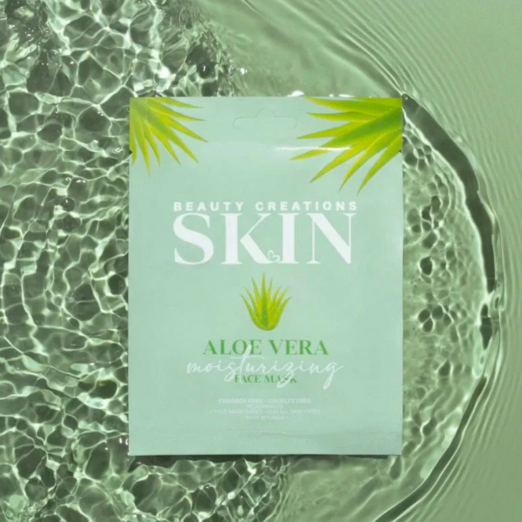 BEAUTY CREATIONS ALOE VERA MOISTURIZING FACE MASK