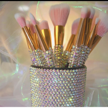 Load image into Gallery viewer, Pink Moments 12pc Bling Brush set with Bag
