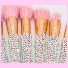 Load image into Gallery viewer, Pink Moments 12pc Bling Brush set with Bag
