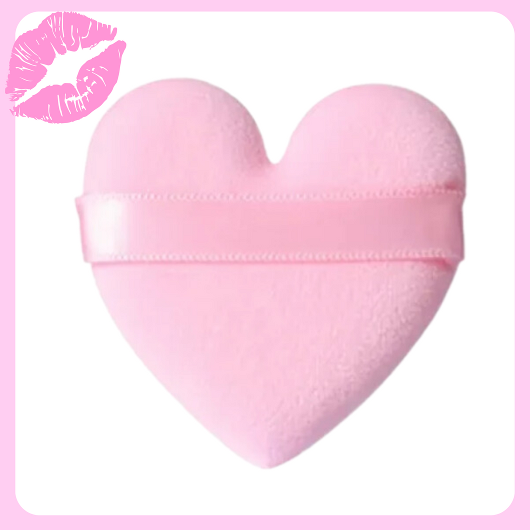 2pc Heart Powder Puff