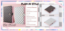 Load image into Gallery viewer, A6 Pink Life LUXE Agenda
