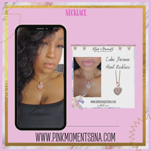 Load and play video in Gallery viewer, Cubic Zirconia Heart Necklace
