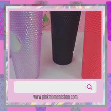 Load and play video in Gallery viewer, STUDDED Holographic Tumbler

