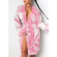 Load image into Gallery viewer, Sexy Women&#39;s Dollars Money Print Silky Robes
