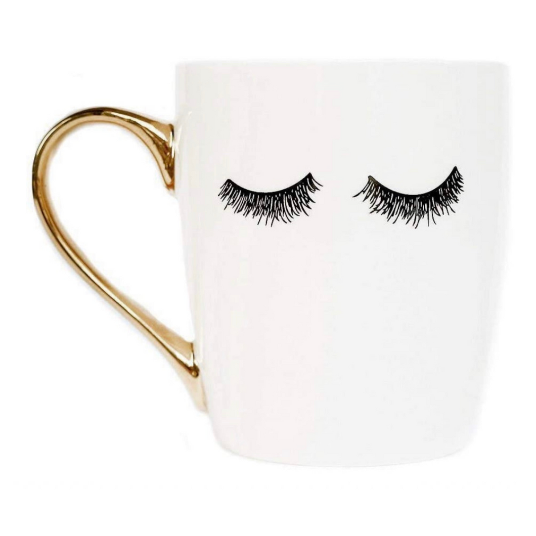 White Boo! Eyelash Mug