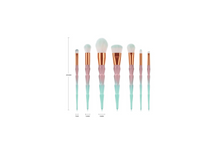 Load image into Gallery viewer, 7 Pc Diamond  Makeup Brush set
