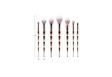 Load image into Gallery viewer, 7 Pc Diamond  Makeup Brush set
